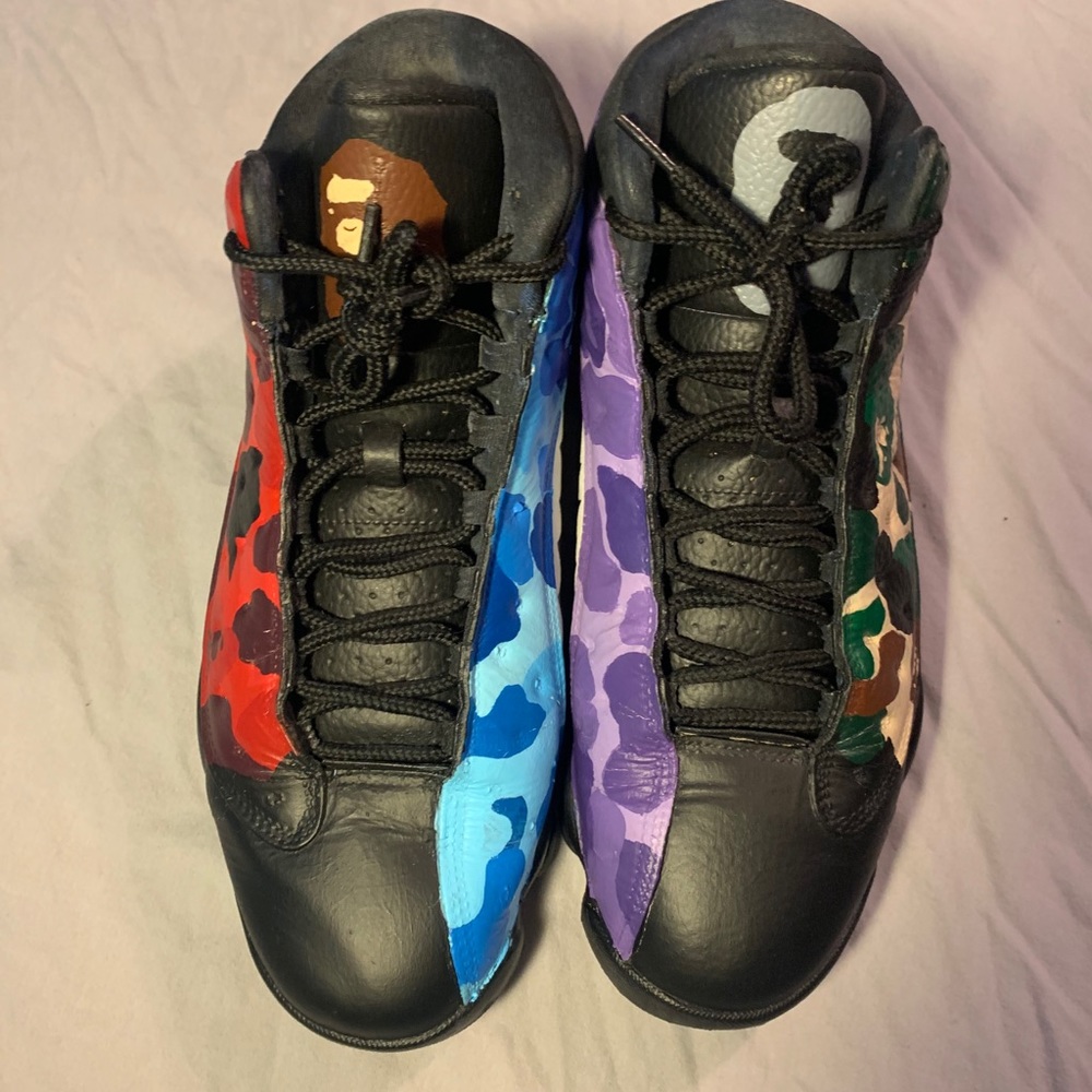 Custom bape Jordan 13